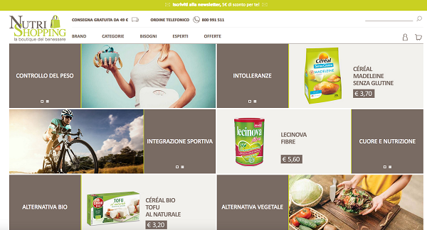Nutrition et Santé lancia la piattaforma e-commerce