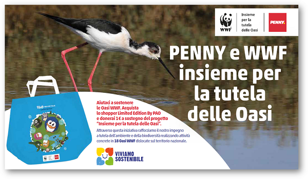 Penny Italia e Wwf, al via una partnership per la tutela delle oasi 