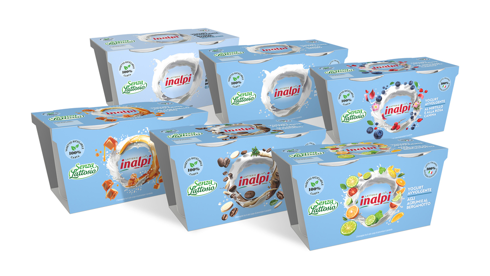 Latterie Inalpi lancia i nuovi yogurt senza lattosio: yogurt avvolgente dal gusto travolgente