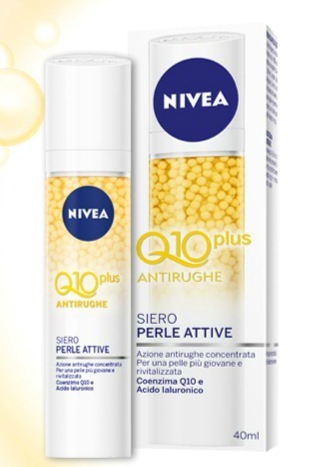 Nivea presenta il nuovo Q10plus siero Perle Attive
