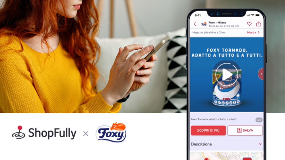 ​Foxy incentiva le vendite in negozio con la tecnologia di Shopfully