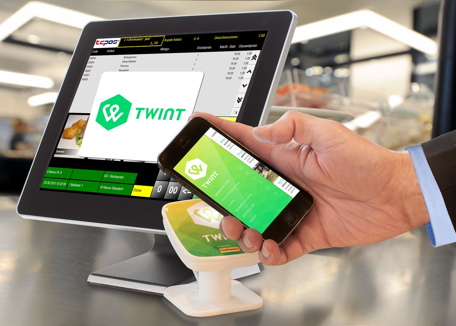 Tcpos lancia il portafoglio digitale Twint