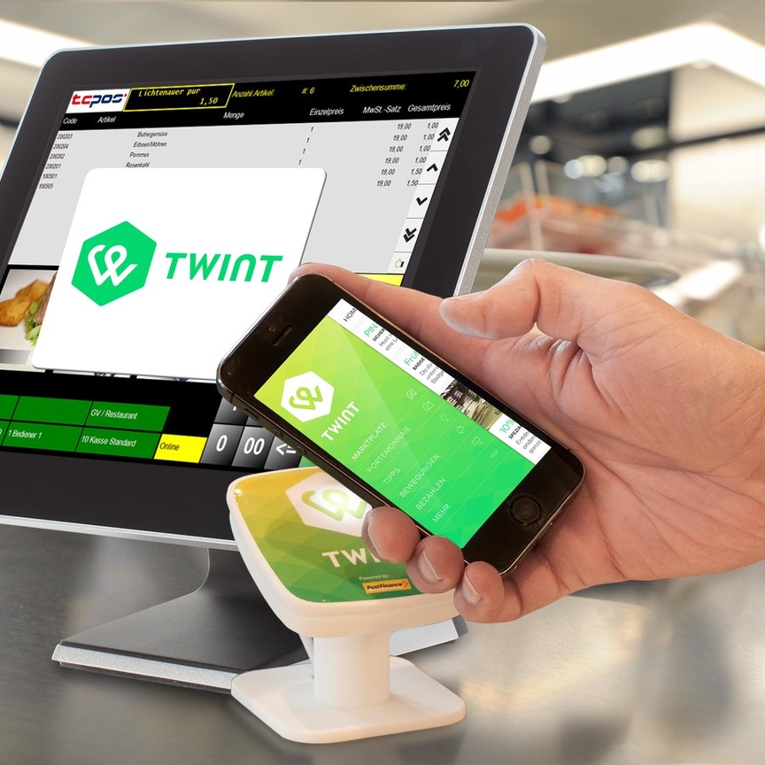 Tcpos lancia il portafoglio digitale Twint