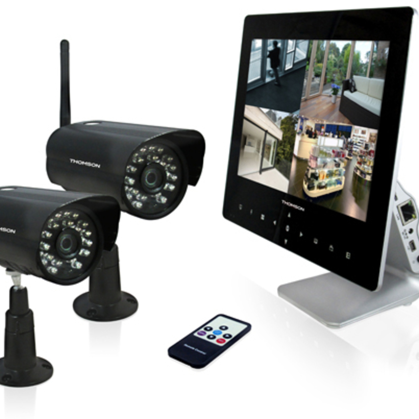 Thomson propone il nuovo Kit di Videosorveglianza Wireless Digitale 4CH