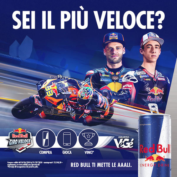 Gruppo VéGé e Red Bull presentano il concorso "Giro Veloce 2024"