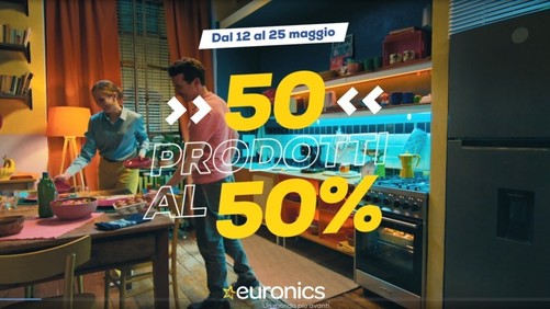 ​Euronics lancia la campagna promozionale “50 prodotti al 50%”