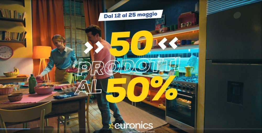 ​Euronics lancia la campagna promozionale “50 prodotti al 50%”