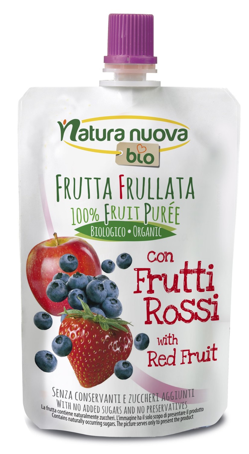 Natura Nuova Bio propone Frutta frullata con frutti rossi