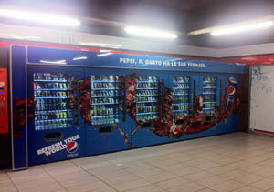 I prodotti PepsiCo invadono le stazioni della metro milanese
