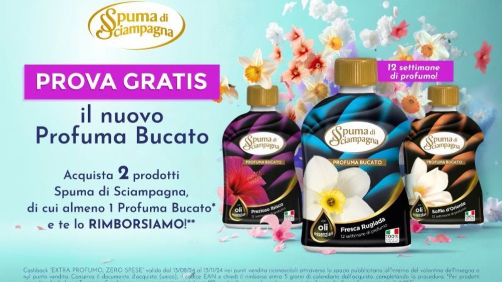 ​Spuma di Sciampagna: in partenza il cashback