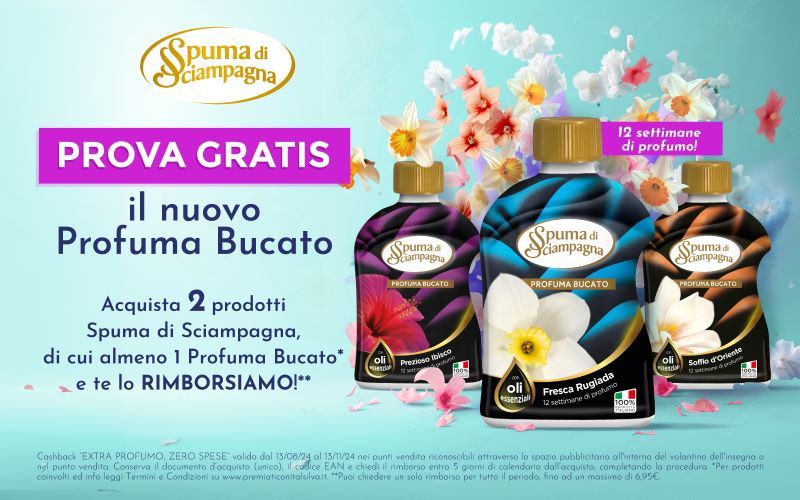 ​Spuma di Sciampagna: in partenza il cashback