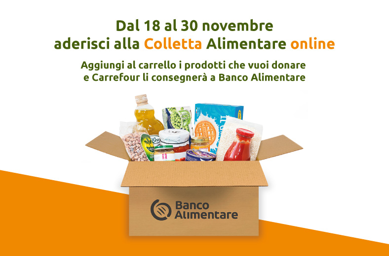 C​arrefour Italia nuovamente al fianco di Banco alimentare    