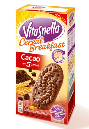 Vitasnella lancia il nuovo biscotto Cereal Breakfast
