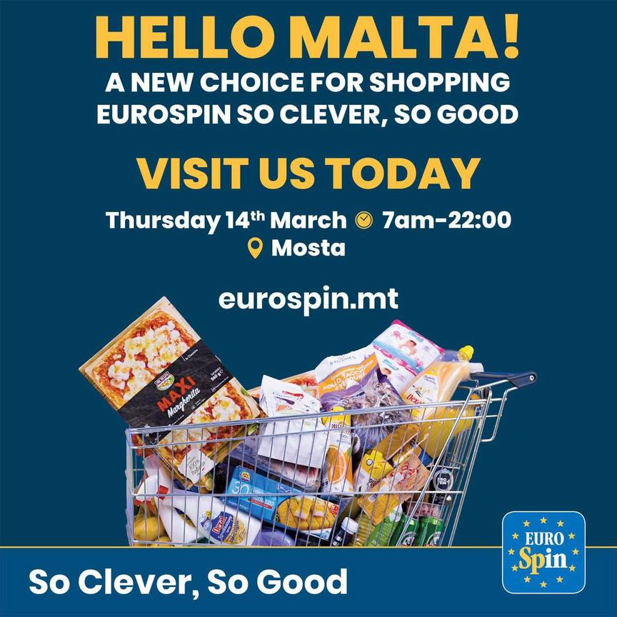 Eurospin apre il suo primo punto vendita maltese