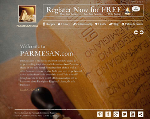 Parmigiano Reggiano: al via il nuovo sito internet