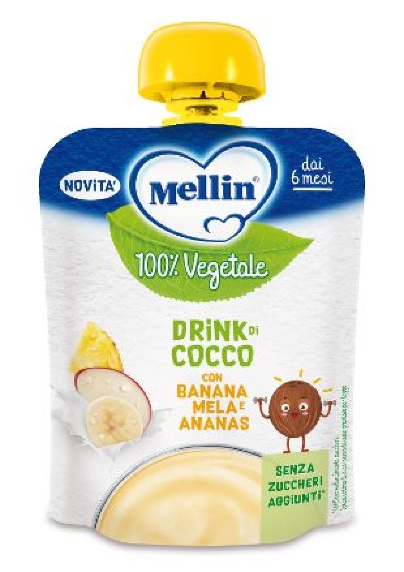 Mellin 100% vegetale: la prima baby merenda di sola frutta con bevande di  avena, cocco e mandorla