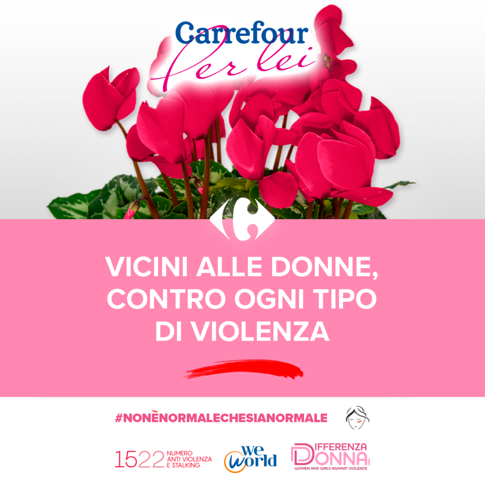 ​Carrefour: sì alla campagna di aiuto alle vittime di violenza domestica 
