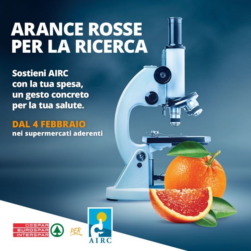 ​Despar partecipa all’iniziativa “Arance rosse per la ricerca”  di Fondazione Airc