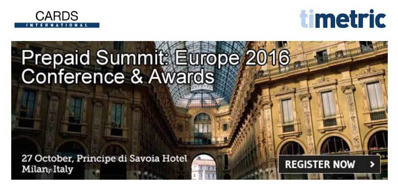 Prepaid Summit: Europe 2016.Torna a Milano l’appuntamento con le prepagate.