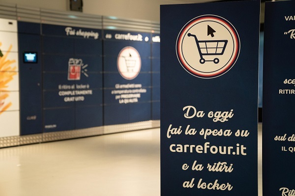 Carrefour Italia lancia il primo locker per ritirare la spesa online