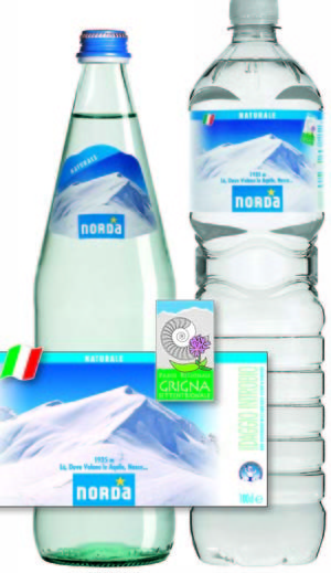 Nuovo look per le etichette delle bottiglie Norda 