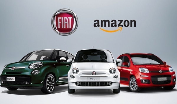 Tre modelli Fiat in vendita sulla piattaforma di Amazon Italia