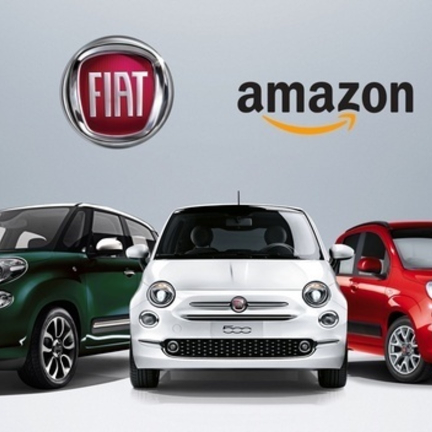 Tre modelli Fiat in vendita sulla piattaforma di Amazon Italia