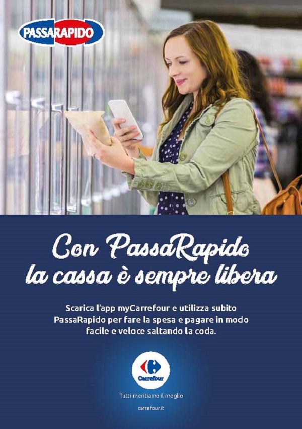 Carrefour Italia lancia PassaRapido