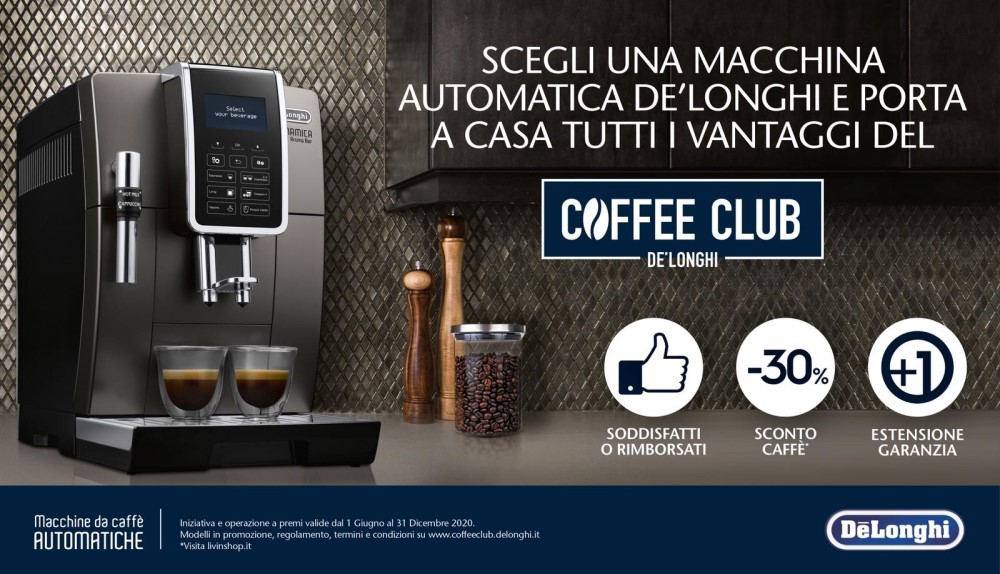 De’Longhi: con il nuovo Coffee club, rilancia e supporta il ritorno dei clienti negli store