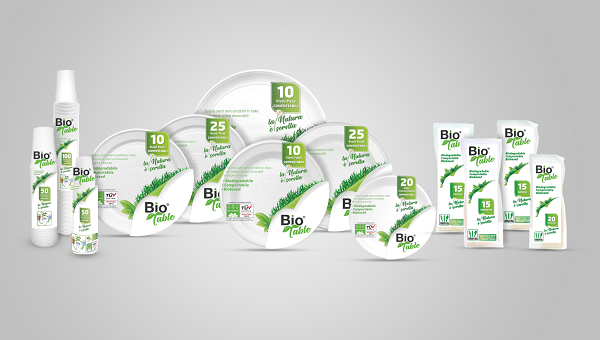 Arriva la linea di stoviglie 100% biodegradabili e compostabili Bio Table
