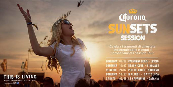 Torna il Corona Sunsets Tour 2017