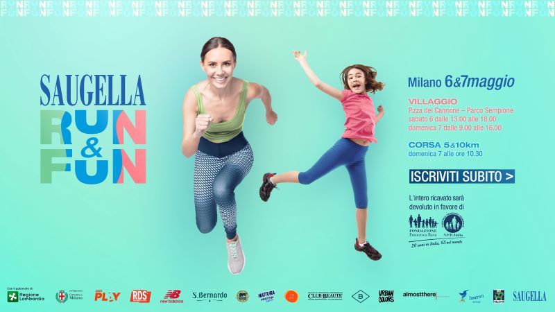 ​Saugella run & fun il 6 e 7 maggio a Milano