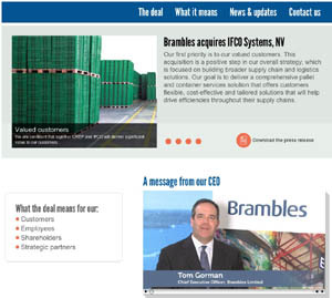 Da Brambles sito informativo su integrazione Ifco