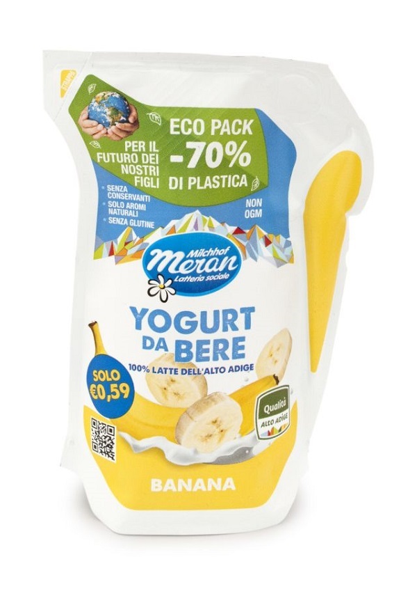 Latteria Merano presenta lo yogurt da bere in ecopack