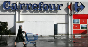 Carrefour: vendite in lieve flessione nel quarto trimestre 