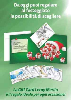 Leroy Merlin propone le nuove Gift Card natalizie