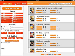 La cucina Ipercoop diventa una app per iPad