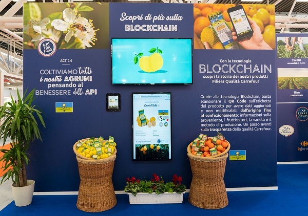 Carrefour Italia presenta l’applicazione della tecnologia blockchain sugli agrumi 