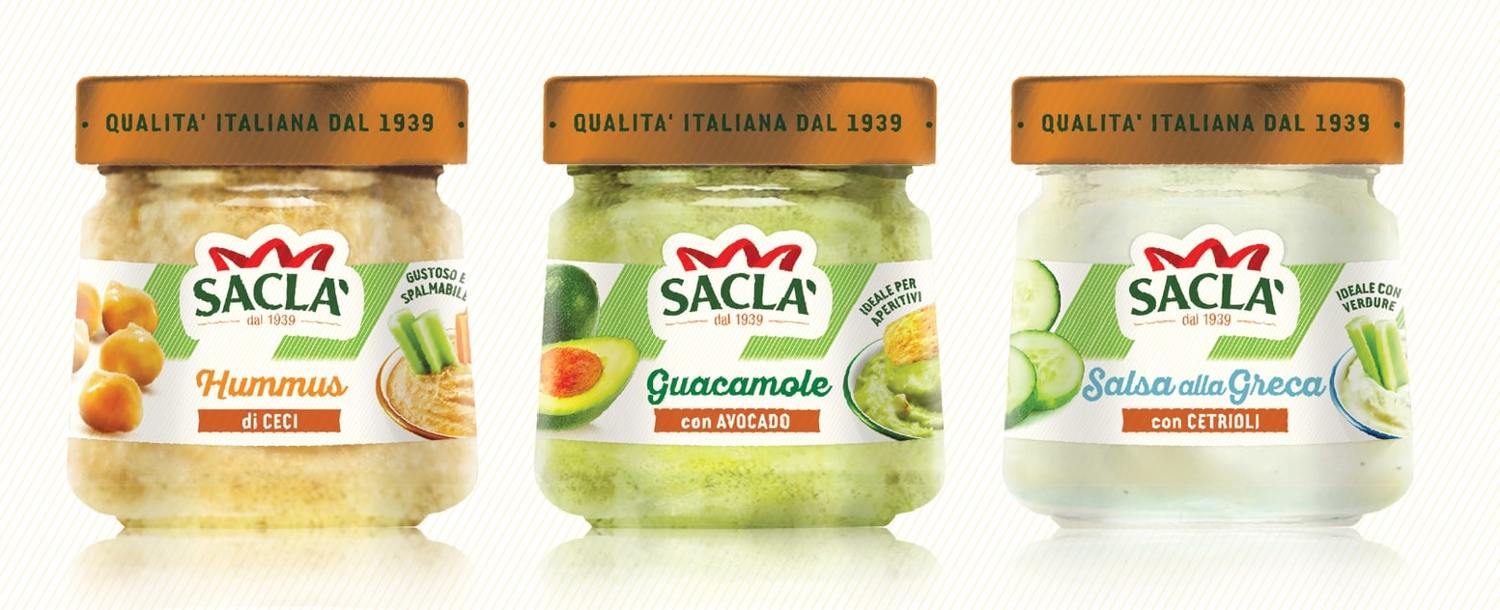 Cresce nei consumatori la voglia di gusti esotici: hummus di ceci, guacamole e salsa alla greca sono le nuove proposte firmate Saclà