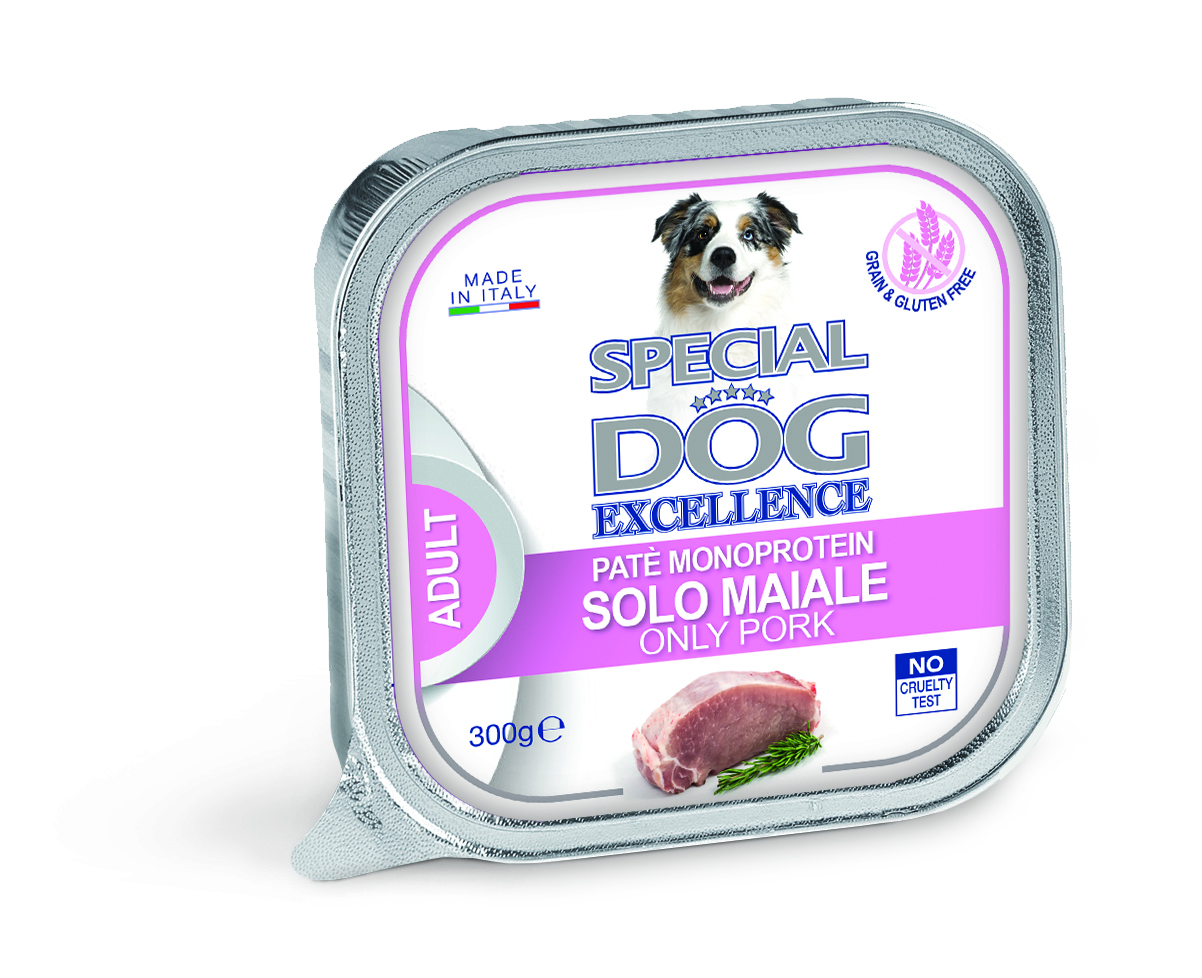 Monge: special dog excellence, patè adult solo maiale monoproteico