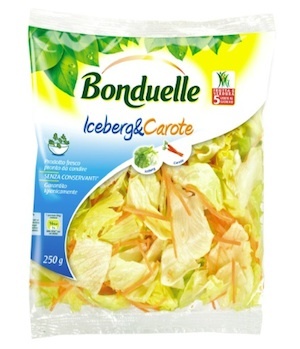 Bonduelle propone il nuovo mix di insalata Iceberg & Carote 
