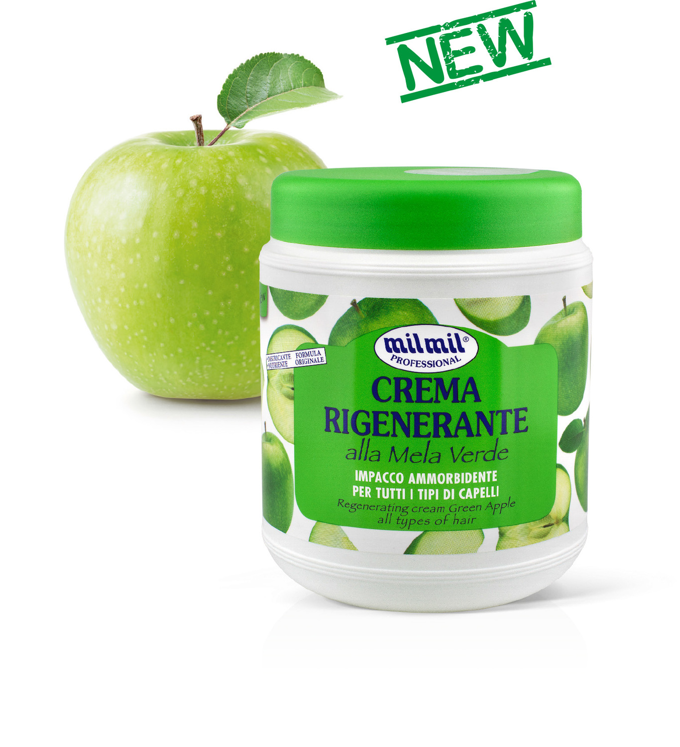 Novità Mil Mil: crema rigenerante per capelli alla mela verde