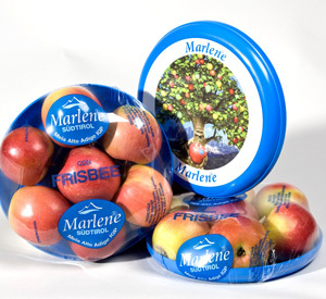 Confezione-frisbee per le mele Marlene