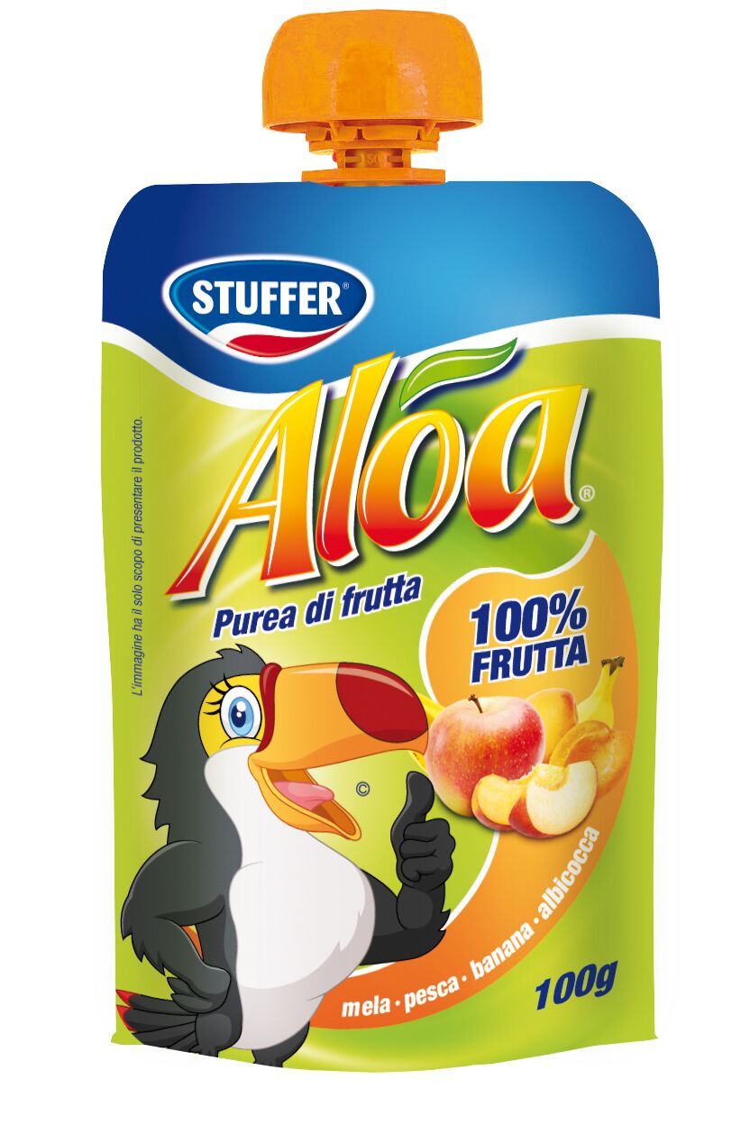 Stuffer presenta lo snack Aloa 100% frutta