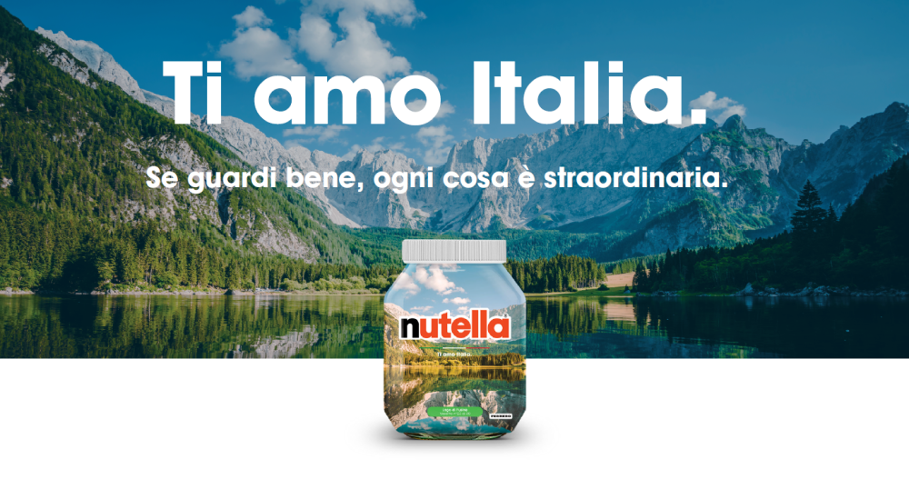 ​Nutella lancia la Special Edition “Ti Amo Italia”