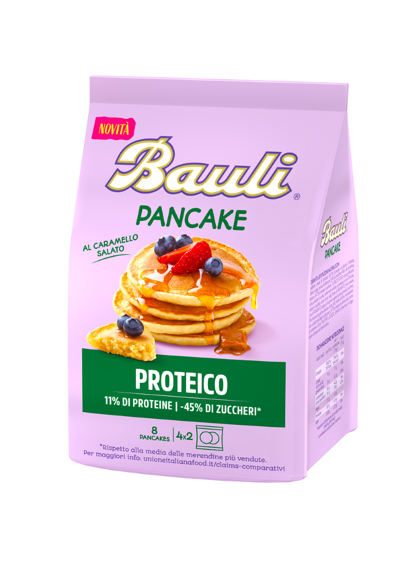 ​Bauli: arriva il Pancake proteico al caramello salato 