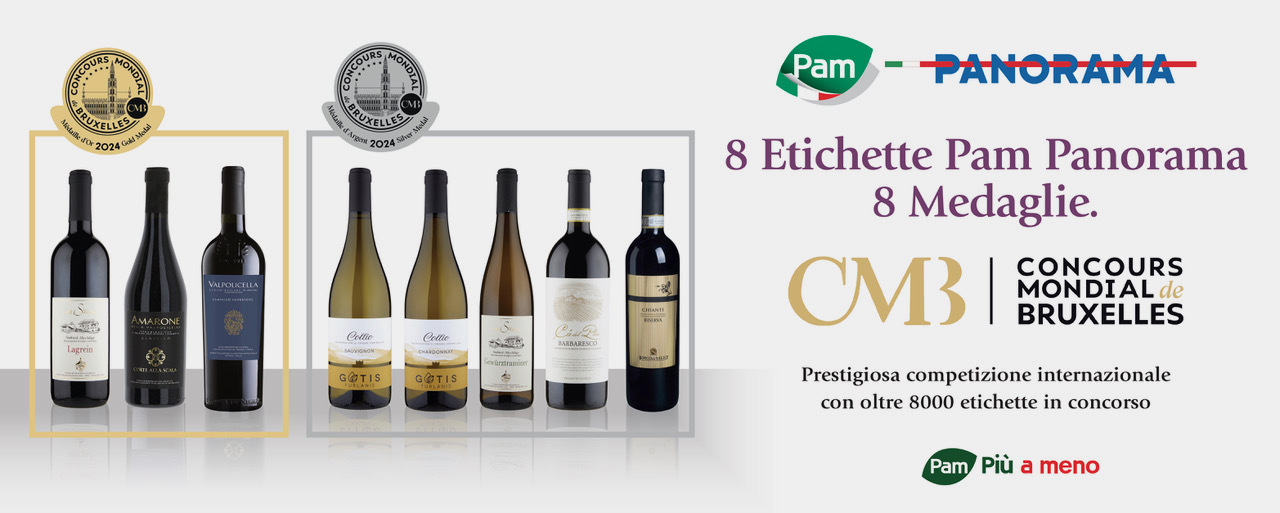 Pam Panorama: otto vini premiati a Bruxelles