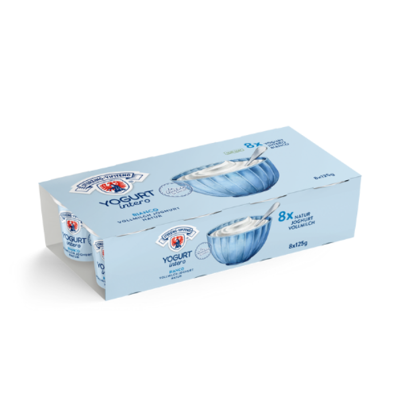 Latteria Vipiteno: nuovo pack per tutta la linea classica dello yogurt intero 