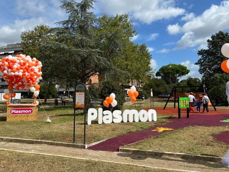​Plasmon dona un nuovo parco giochi alla citta’ di Latina