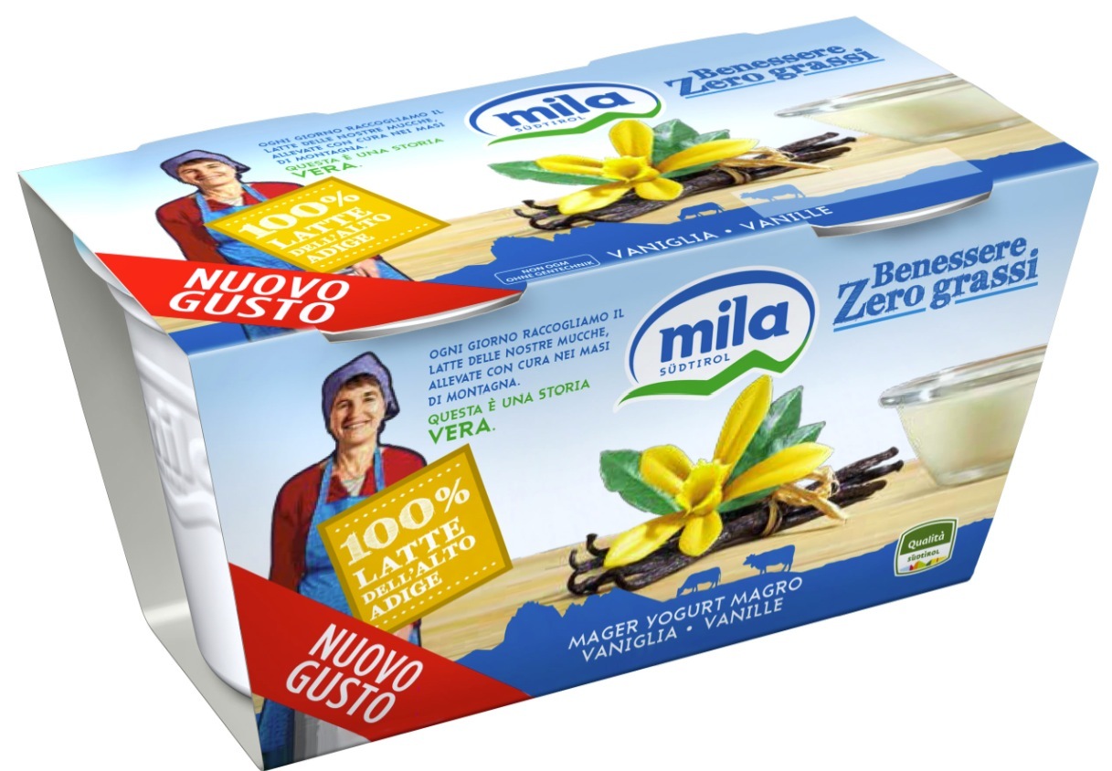 Mila presenta il nuovo yogurt Benessere Zero Grassi